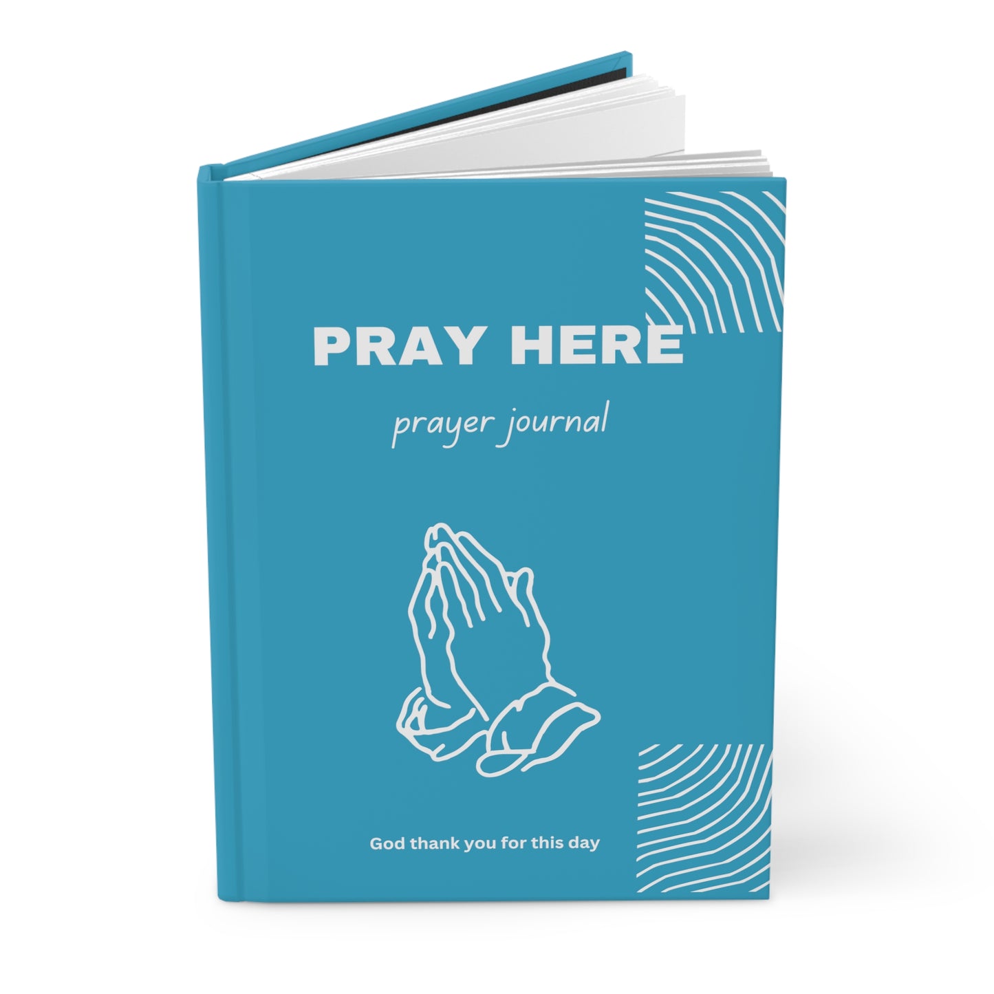 Hardcover "PRAY HERE" Daily Prayer Journal Matte