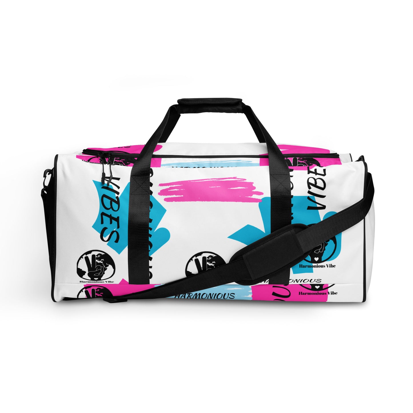 "HARMONIOUS VIBES COOL PRINT" Duffle bag