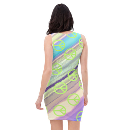 PEACE VIBES Bodycon dress
