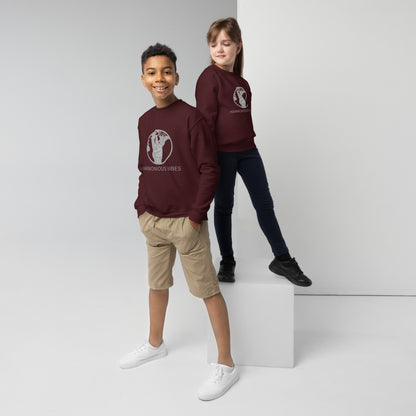 Youth "HARMONIOUS VIBES" crewneck sweatshirt