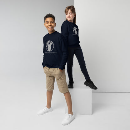 Youth "HARMONIOUS VIBES" crewneck sweatshirt