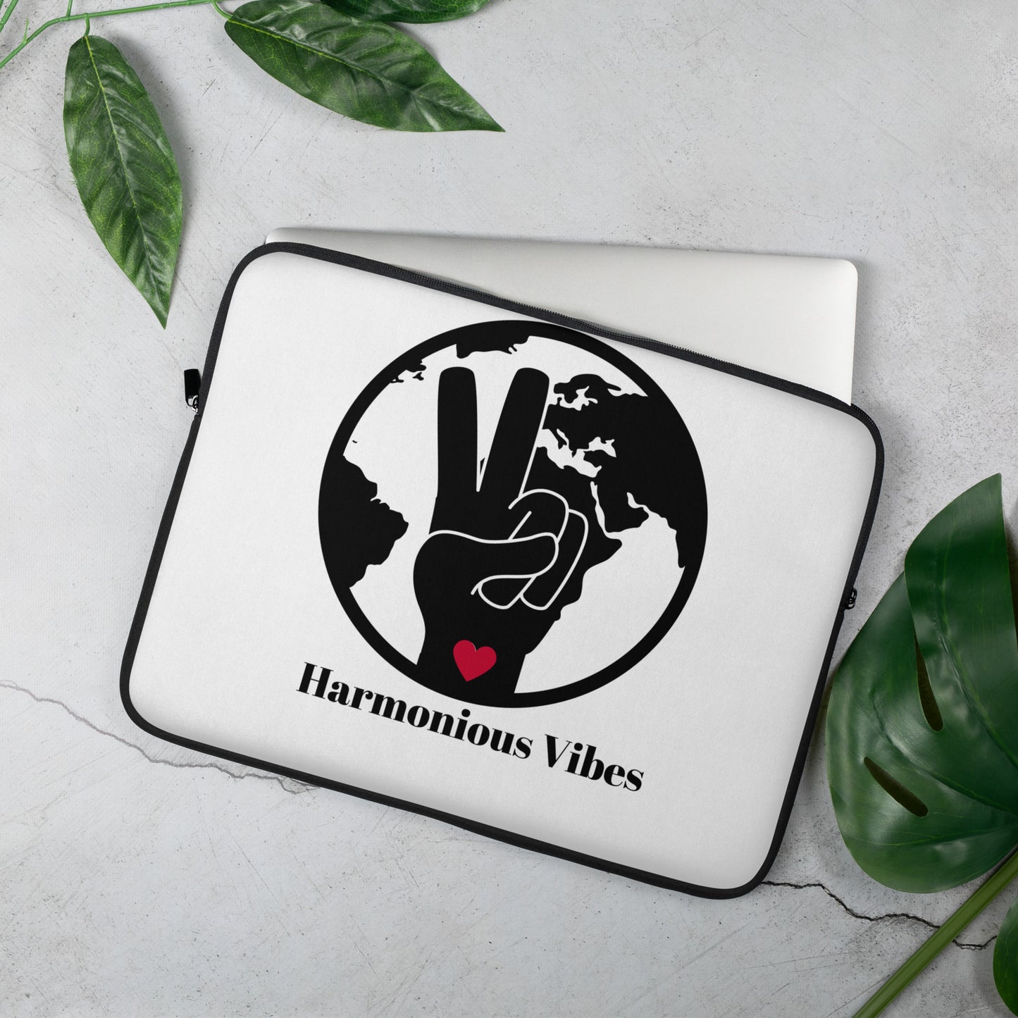HARMONIOUS VIBES LOGO Laptop Sleeve