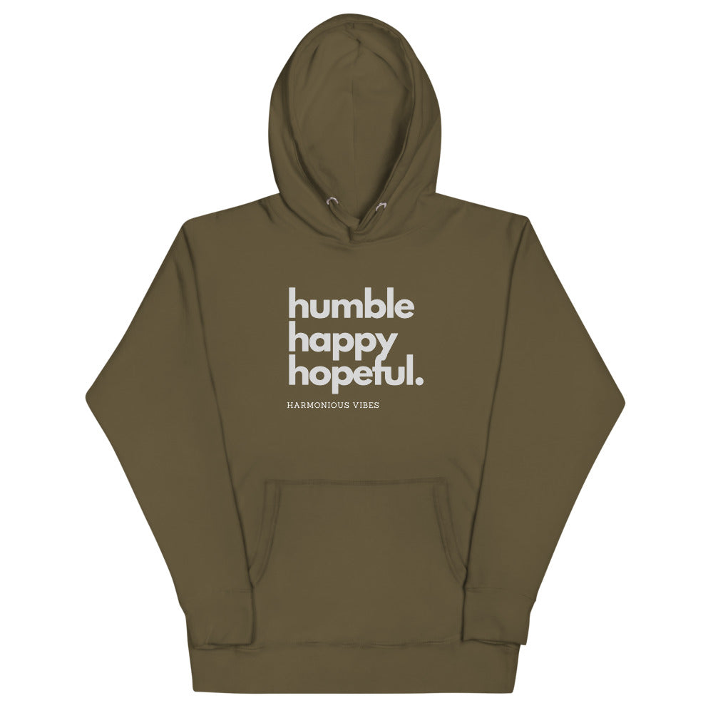 Humble Happy Hopeful. (Unisex Hoodie)