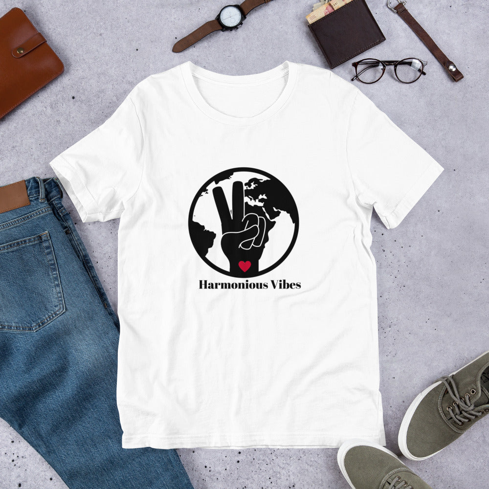 HARMONIOUS VIBES LOGO Unisex Tee