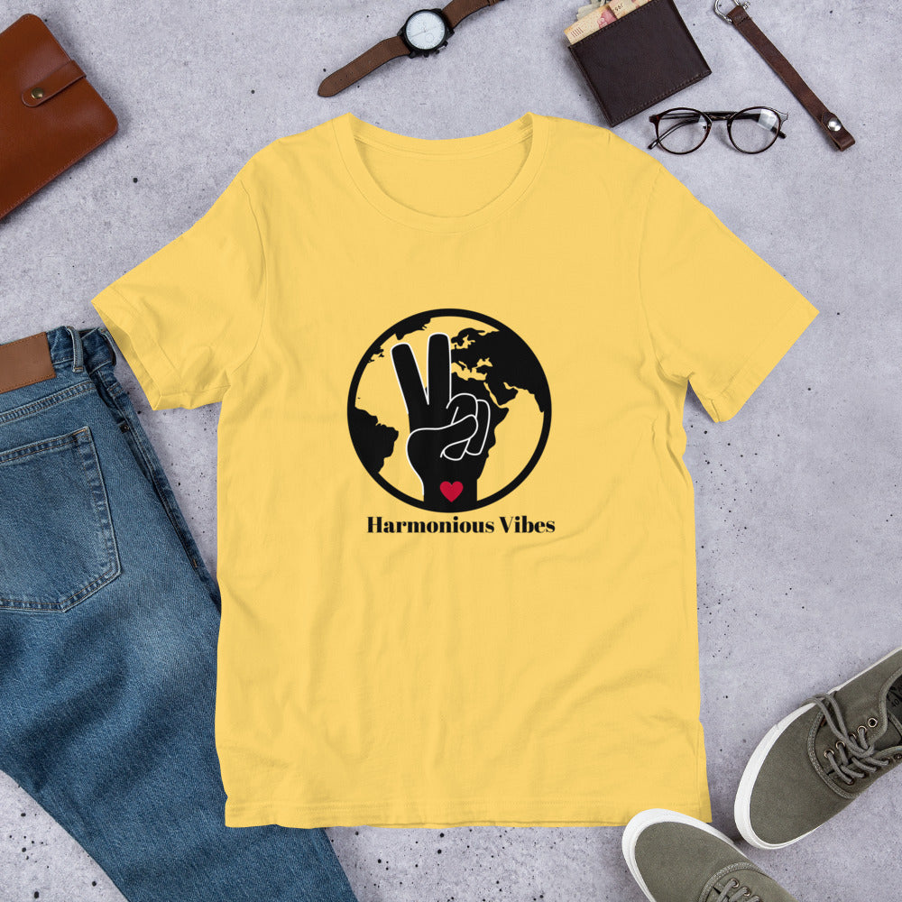 HARMONIOUS VIBES LOGO Unisex Tee