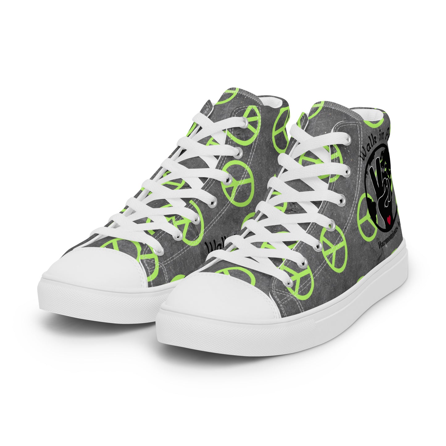 " PEACE VIBES" Women’s high top